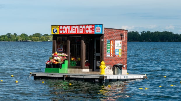 Why is this floating piece of public art making waves?