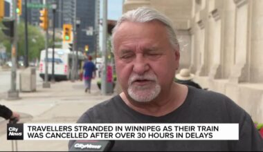 Travellers stranded in Winnipeg as their train was cancelled after over 30 hours of delays
