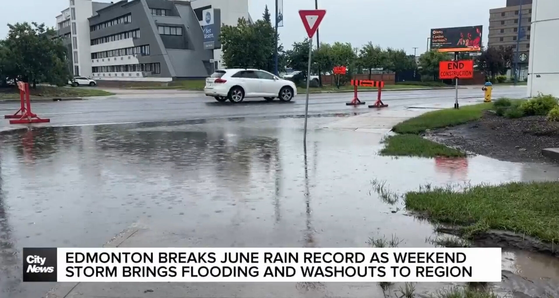 Edmonton breaks June rain record with flooding, washouts
