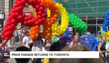Toronto Pride parade returns to city streets