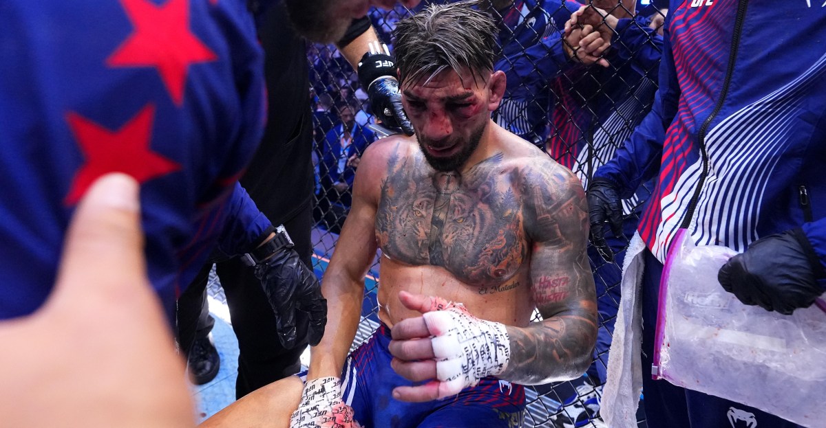 Merab Dvalishvili reveals Ilia Topuria was ‘fighting blind’ after first round against Justin Gaethje