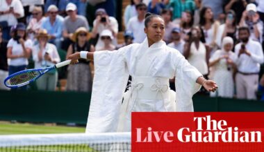Wimbledon 2026: Sinner through in five sets, Osaka advances, Draper withdraws on day one - live | Wimbledon 2026