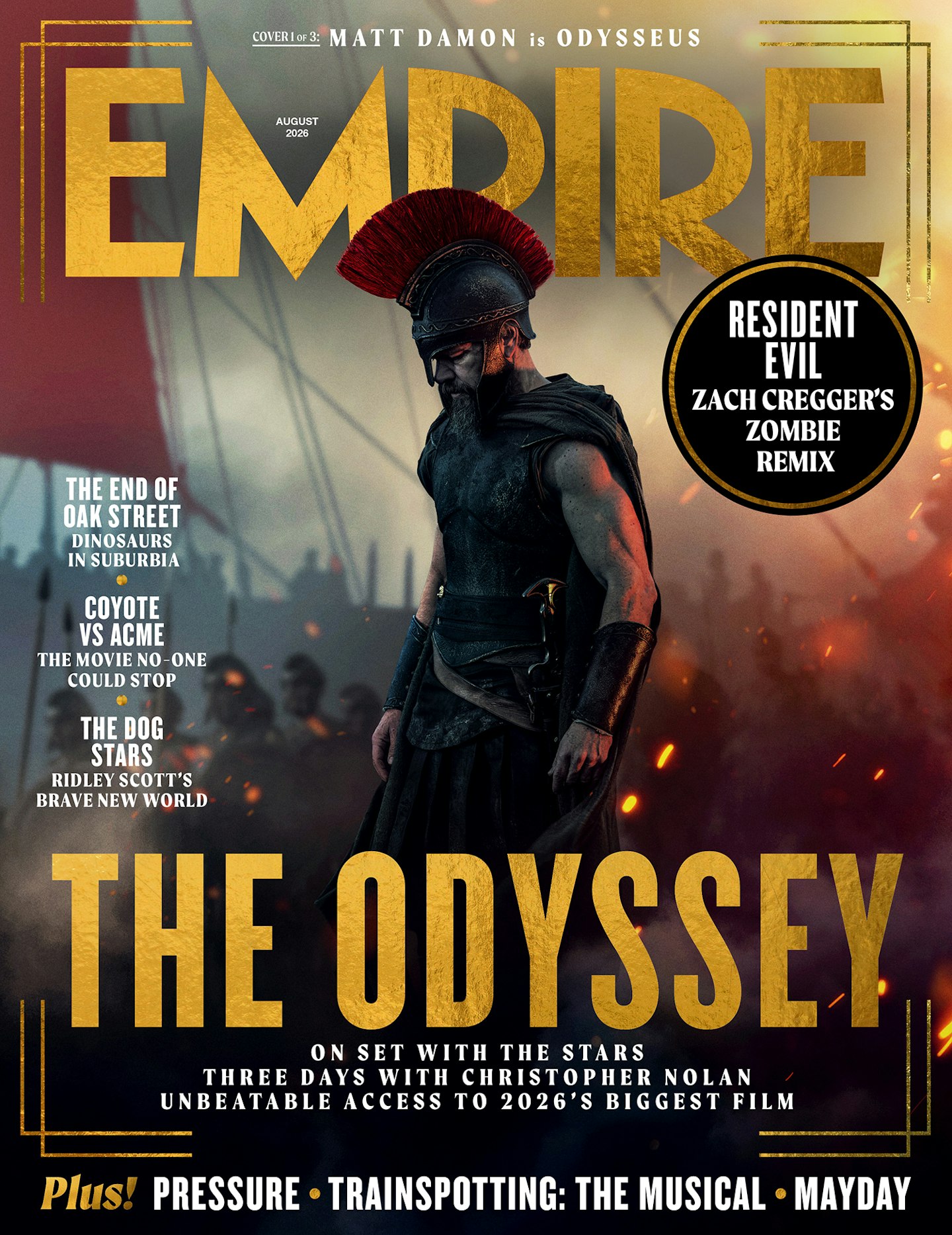 Empire – August 2026 – The Odyssey cover – Matt Damon