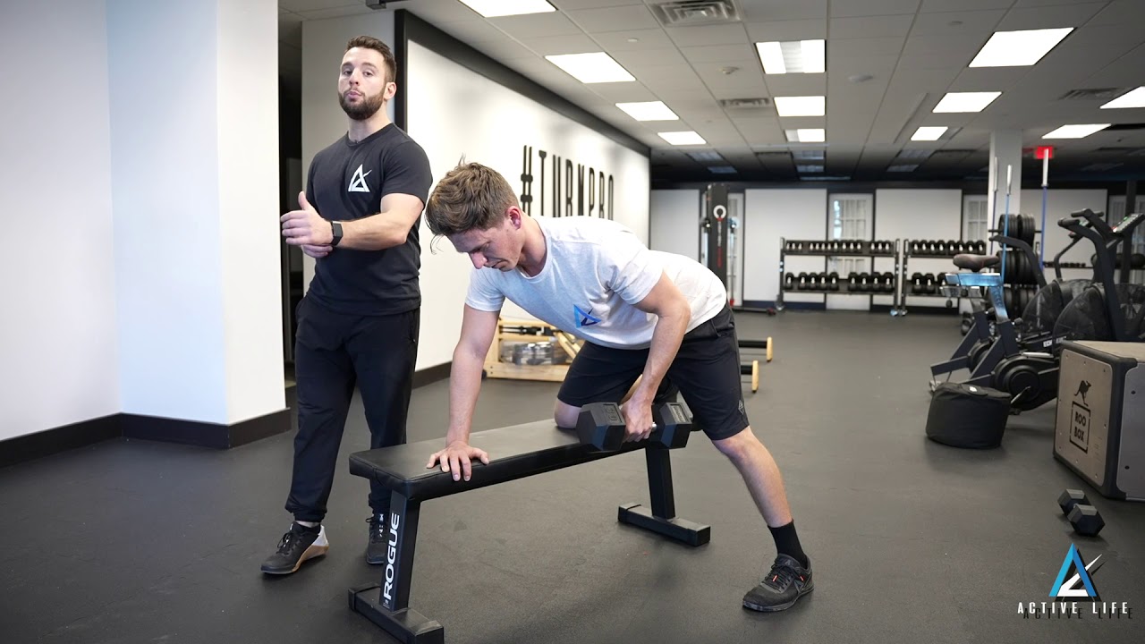Three Point Dumbbell Row - YouTube
