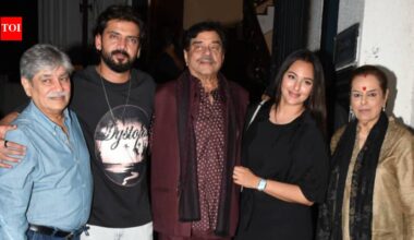 Sonakshi Sinha and Zaheer Iqbal enjoy family dinner with Shatrughan Sinha, Poonam Sinha and Iqbal Ratansi | Hindi Movie News