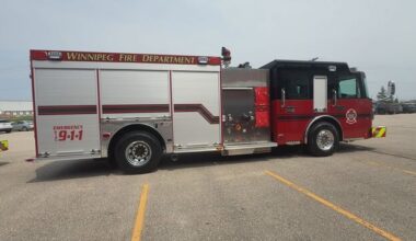 Winnipeg unveils three locally built fire engines as part of $18M fleet renewal plan