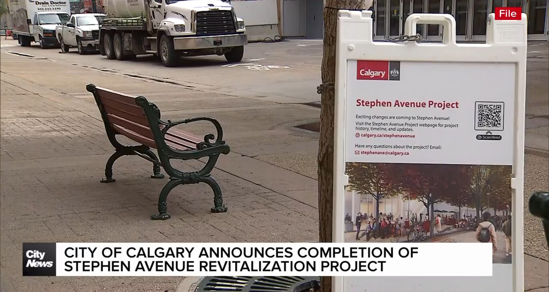 The City of Calgary announced Monday that renovations are completed on the Stephan Avenue Revitalization project