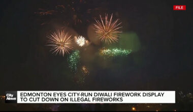 Edmonton eyes city-run Diwali firework display to cut down on illegal fireworks