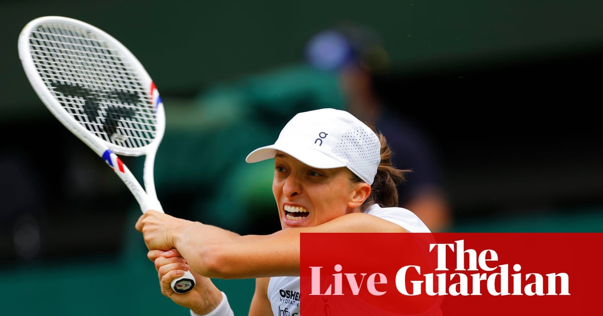 Wimbledon 2026: Swiatek battles through, Zverev in action before Serena Williams return – live | Wimbledon 2026