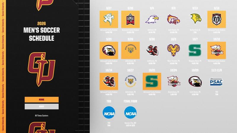 Men's Soccer Seeks Continued Success Against Challenging 2026 Schedule