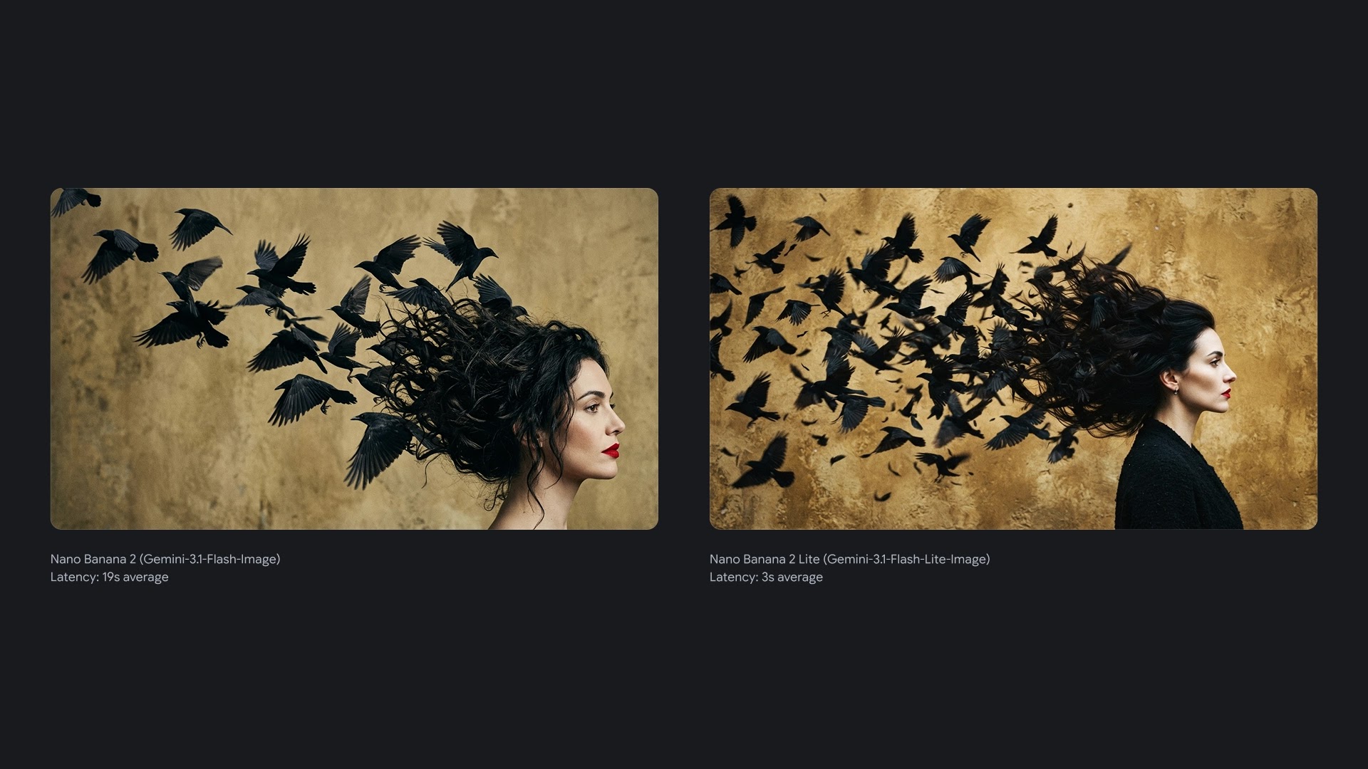 two AI images compared