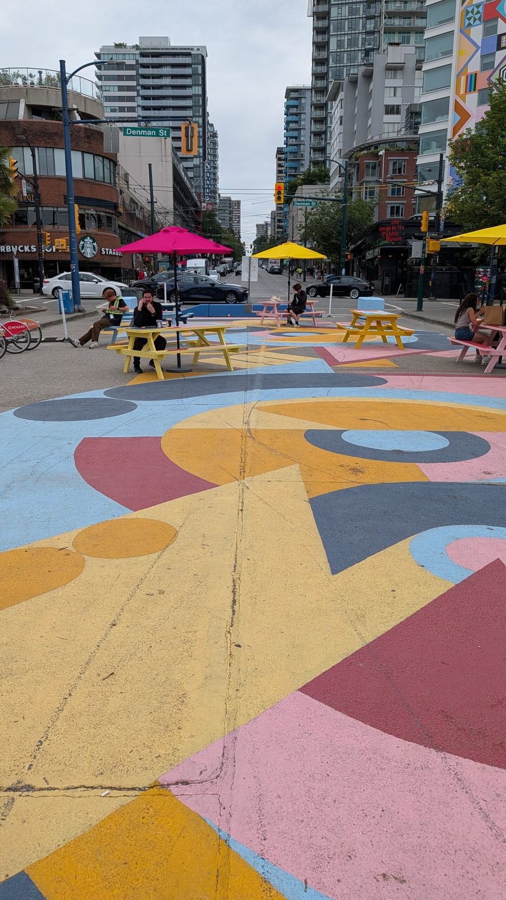 1800 davie street plaza mural vancouver