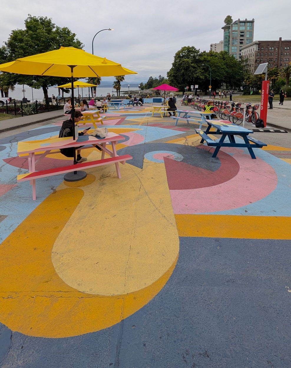 1800 davie street plaza mural vancouver