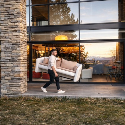 French Industrial Designer Invents Durable, Four-Season Outdoor Inflatable Furniture