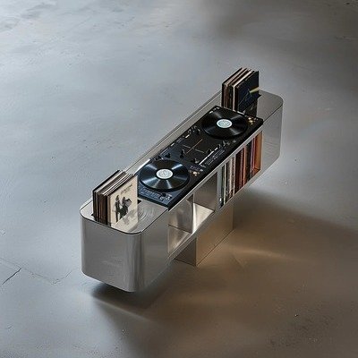 A Steel and Brass Monument to Vinyl Records
