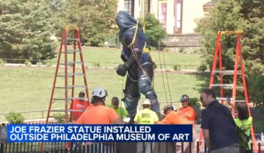 Joe Frazier statue finds new home at Philadelphia Museum of Art