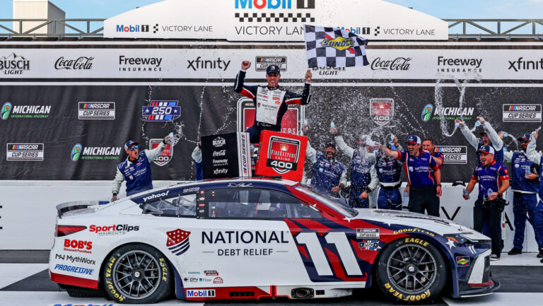 NASCAR Standings After Michigan: Denny Hamlin Slashes Tyler Reddick’s Lead