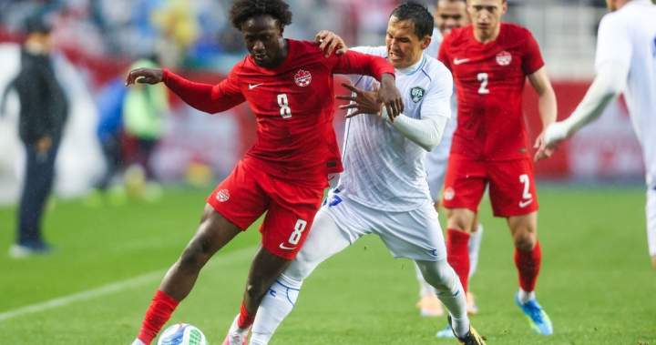 Canada wins 2-0 over Uzbekistan in soggy Edmonton friendly