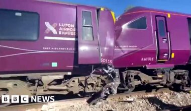 Driver dead and 33 people seriously injured as Bedford train crash declared major incident - BBC