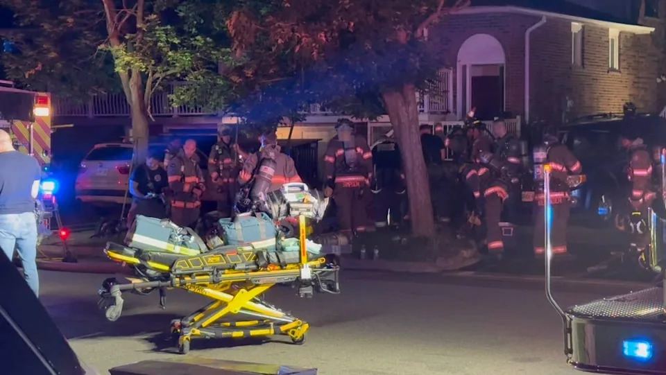 Brampton Fire Chief Andy Glynn said only one senior man was home at the time of the fire and that occupants of the adjacent unit were uninjured.