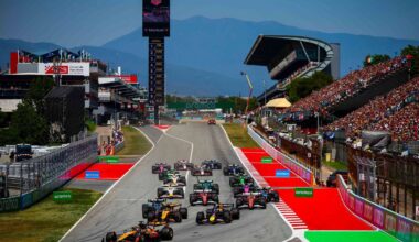 Start of the race, during the Spanish GP, Barcelona 29 May-1 June 2025, Montemelò Formula 1 World championship 2025.