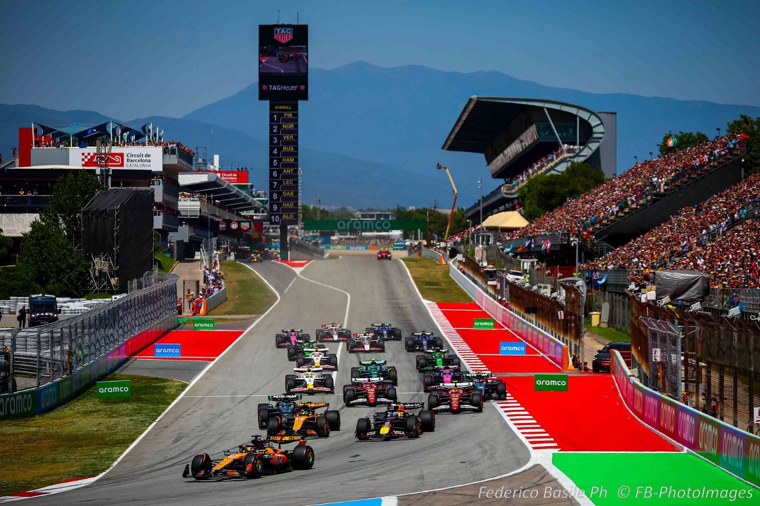 Start of the race, during the Spanish GP, Barcelona 29 May-1 June 2025, Montemelò Formula 1 World championship 2025.