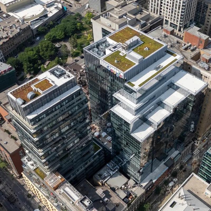 The building housing Google's Toronto offices at 65 King St. E. has been listed for sale.