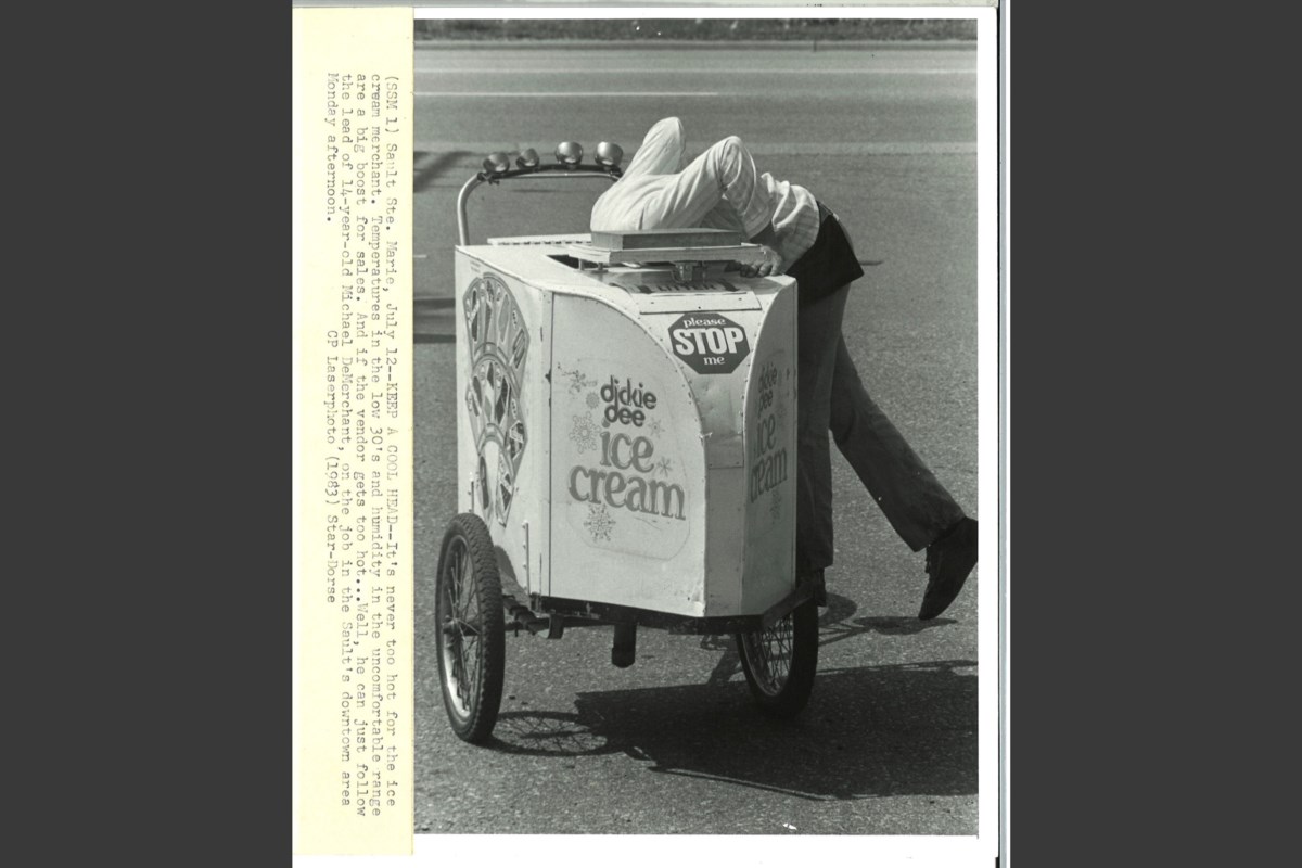 The ice cream vendor heard before seen