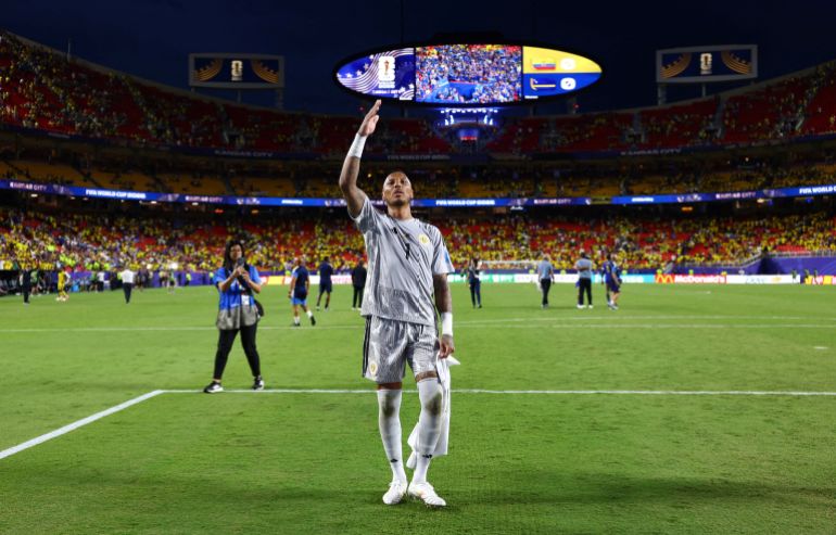 Soccer Football - FIFA World Cup 2026 - Group E - Ecuador v Curacao - Kansas City Stadium, Kansas City, Missouri, US - June 20, 2026 Curacao's Eloy Room celebrates after the match REUTERS/Hannah Mckay TPX IMAGES OF THE DAY
