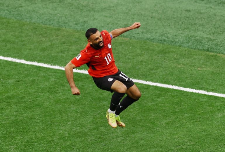 Soccer Football - FIFA World Cup 2026 - Group G - New Zealand v Egypt - BC Place, Vancouver, Canada - June 21, 2026 Egypt's Mohamed Salah celebrates scoring their second goal REUTERS/Lee Smith TPX IMAGES OF THE DAY