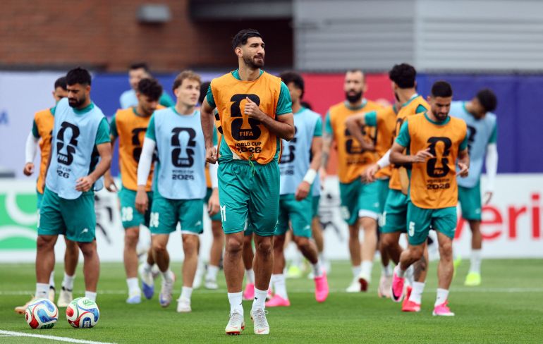 Soccer Football - FIFA World Cup 2026 - Iran Training - University of Washington, Seattle, Washington, U.S. - June 25, 2026 Iran's Shahriyar Moghanlou during training IMAGN IMAGES via Reuters/Blake Dahlin