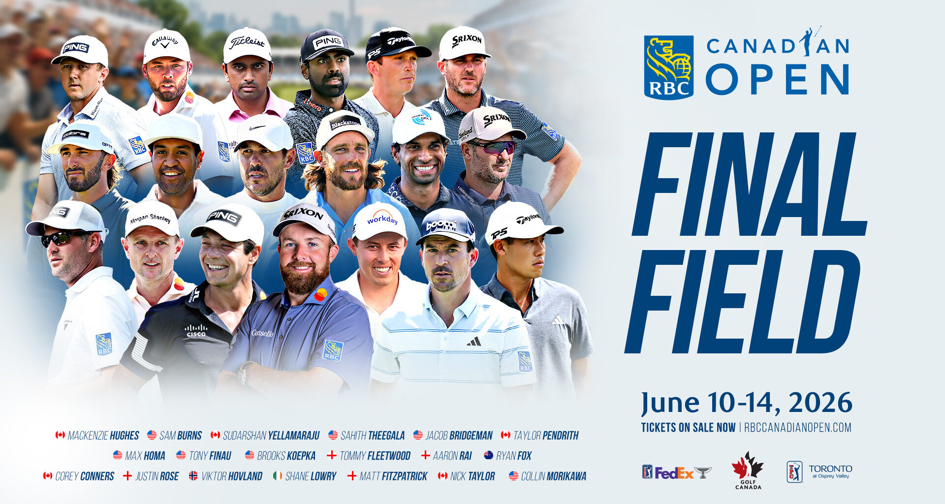 2026 RBCCO Final Field