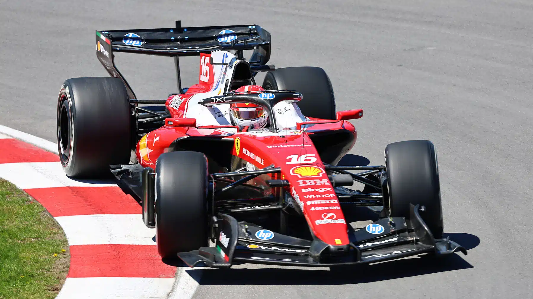 Charles Leclerc (Ferrari) during practice for the 2026 Canadian Grand Prix