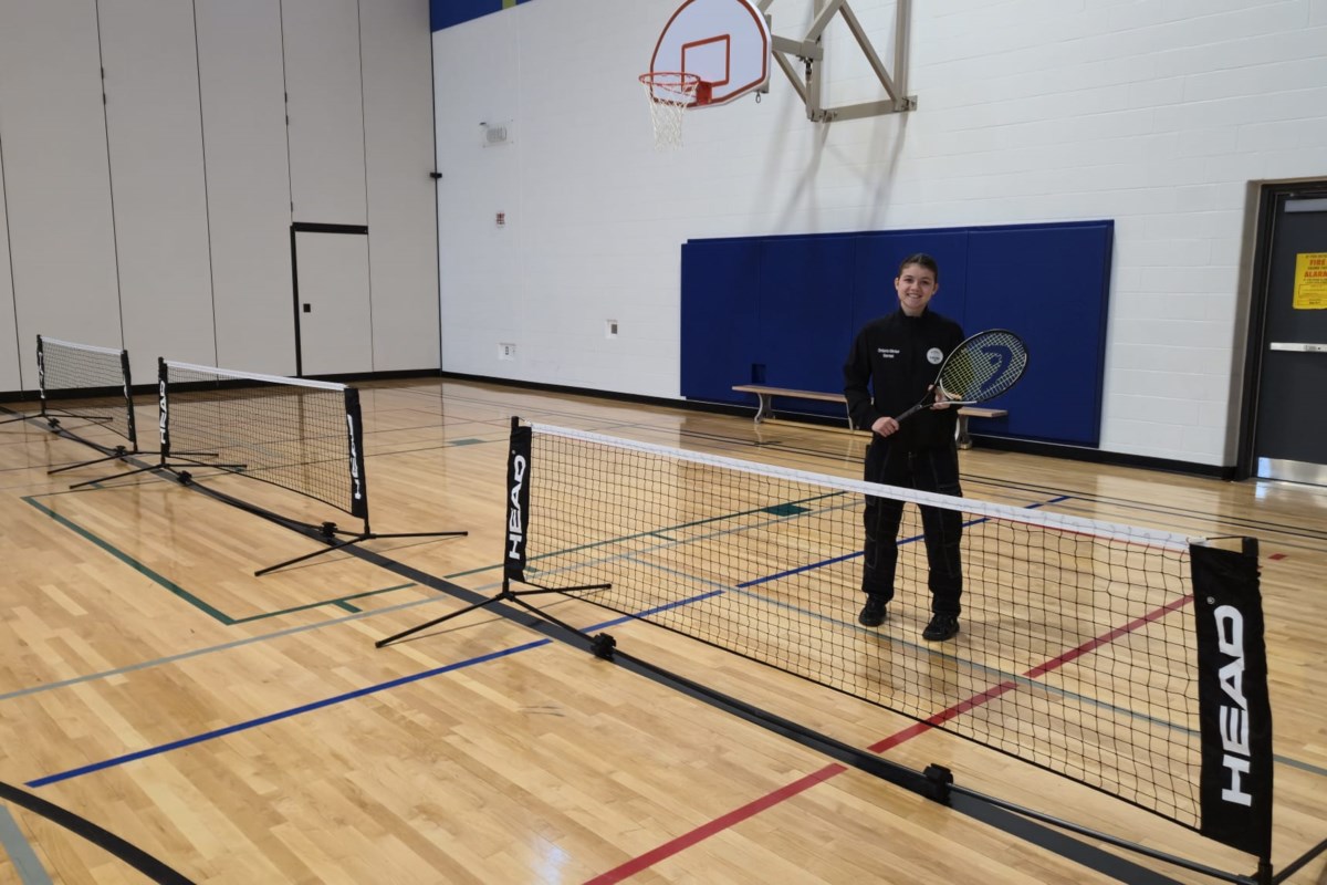 Students get into the swing of things with Oro-Medonte Tennis Club