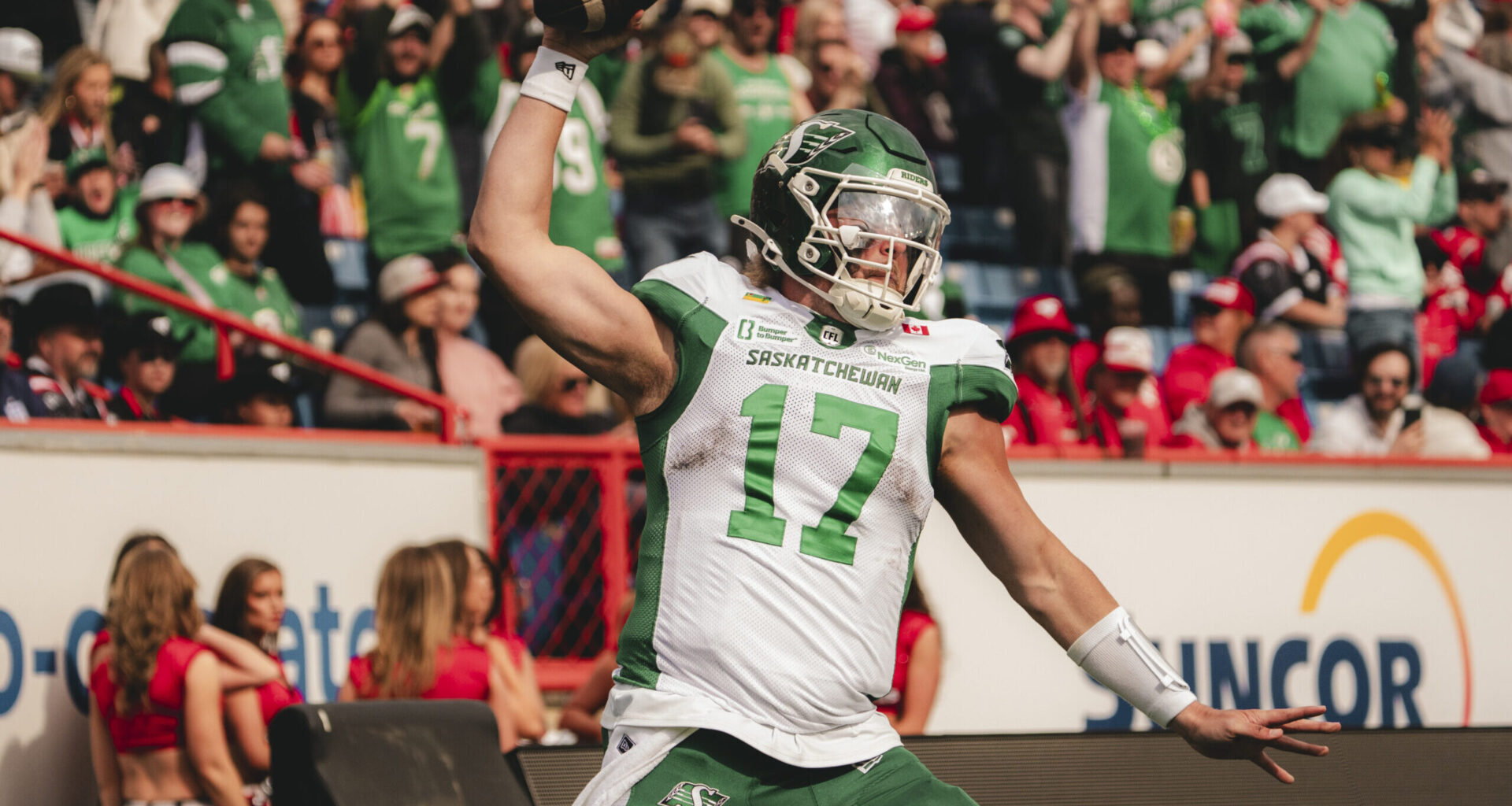 Tommy Stevens feels right at home in the end zone