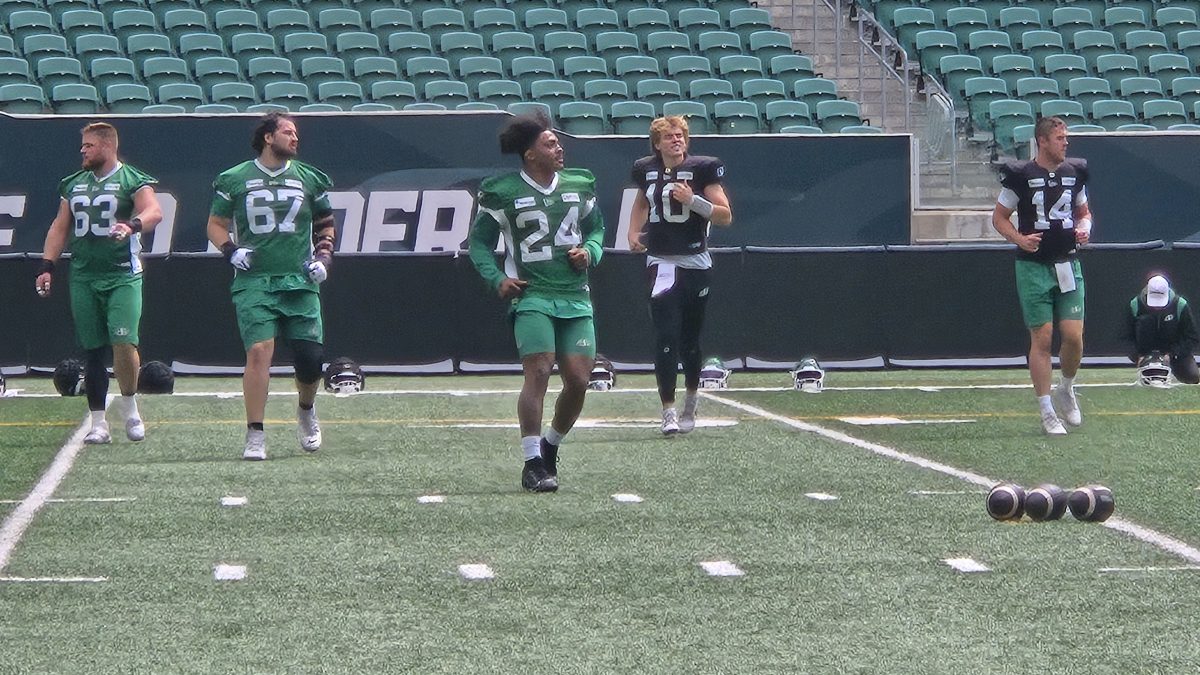 Running back A.J. Ouellette out as Riders prepare to take on Argos at Mosaic Stadium