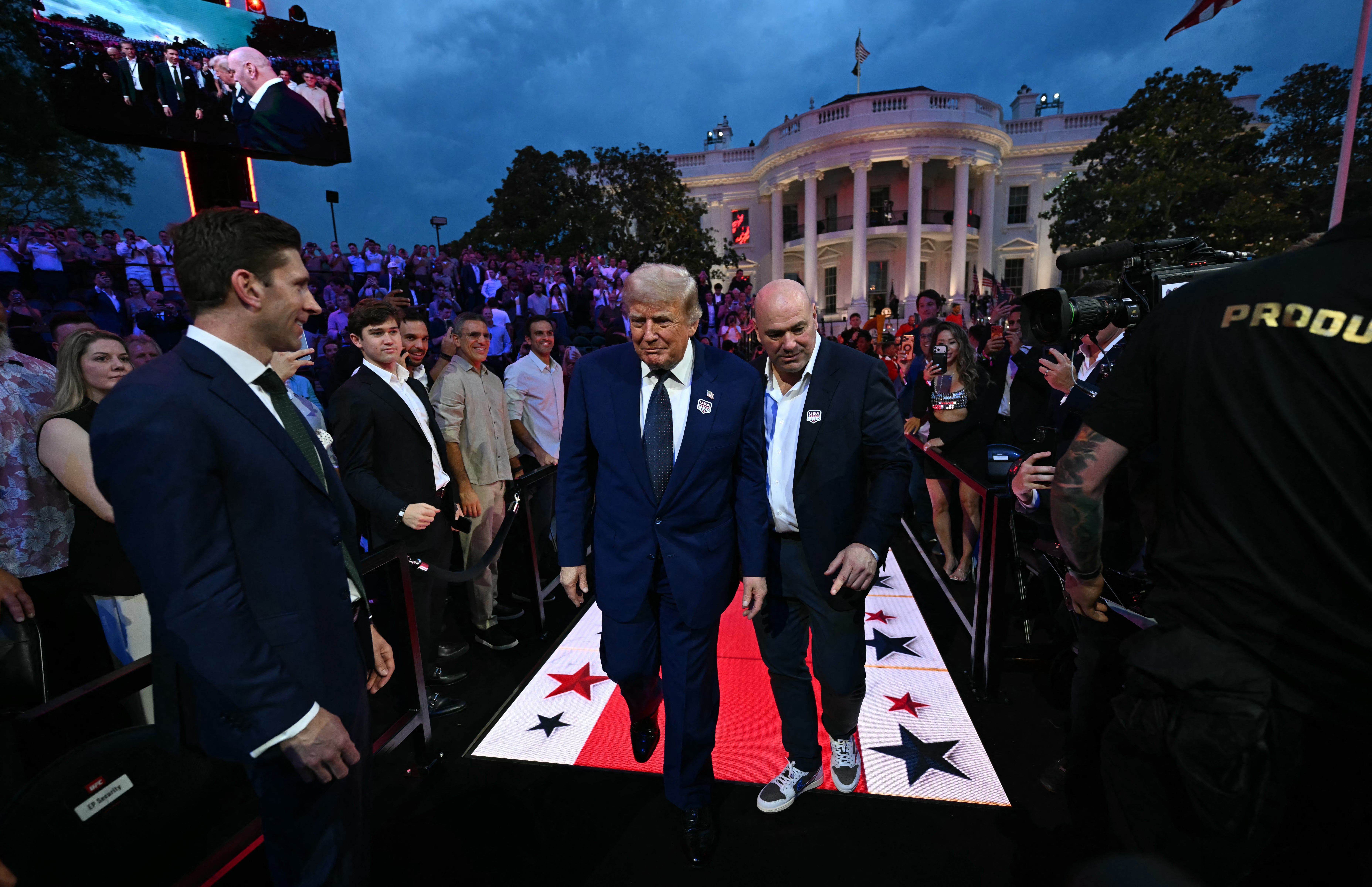 Trump is a close friend of UFC boss Dana White, who promised the greatest card in MMA history