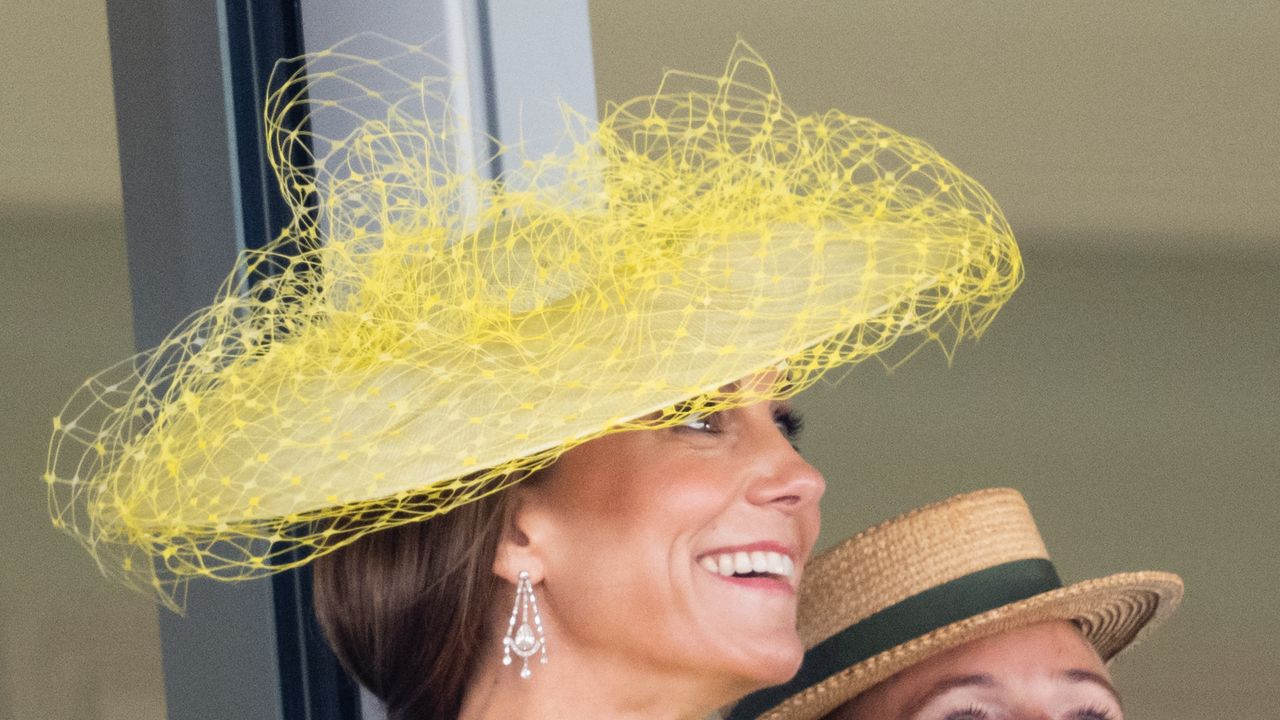 The Princess of Wales greets her sister-in-law, Alizée Thevenet, with a kiss on the cheek as they reunite at Royal Ascot in rare joint engagement