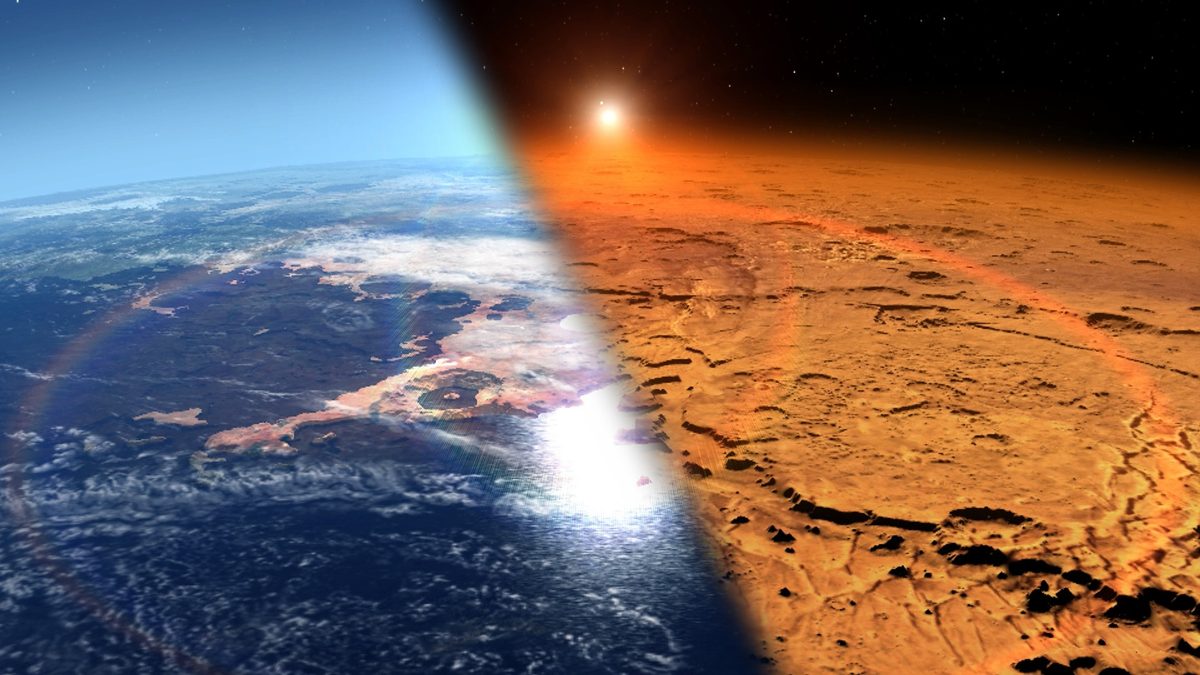 Mars was once wet and covered in thick carbon dioxide atmosphere before both went missing. Credit: NASA