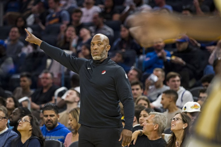Portland Trail Blazers head coach Chauncey Billups on Oct. 8, 2025.
