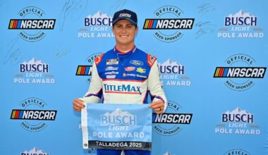 #38: Zane Smith, Front Row Motorsports, TitleMax Ford Mustang wins the pole.