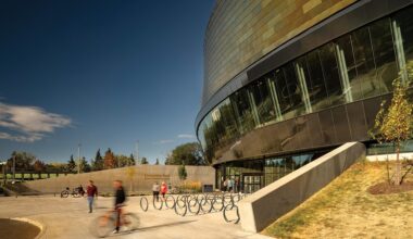 A Combined Velodrome and Community Recreation Hub Reinforces the Character of an Existing Park in Edmonton
