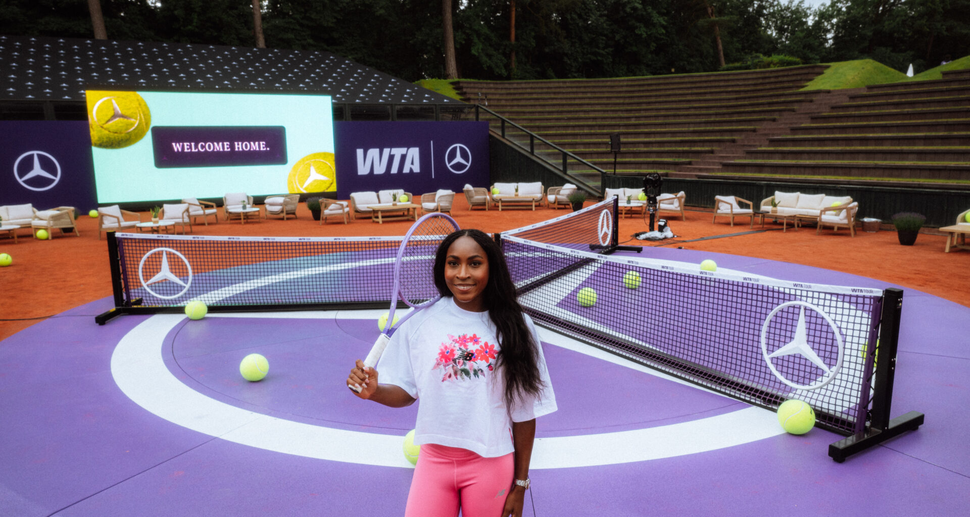 Mercedes-Benz, WTA launch first-ever star-shaped court in Berlin