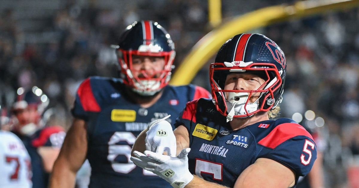 Davis Alexander, Tyson Philpot shine as Montreal Alouettes hold on for high-scoring win over Ottawa Redblacks