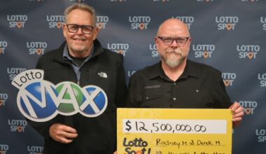 Alberta friends call $12.5M lotto win an ‘emotional rollercoaster’ - CTV News