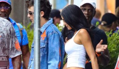 Kylie Jenner and Timothée Chalamet Wear Matching Denim Outfits at Game 4 of the NBA Finals
