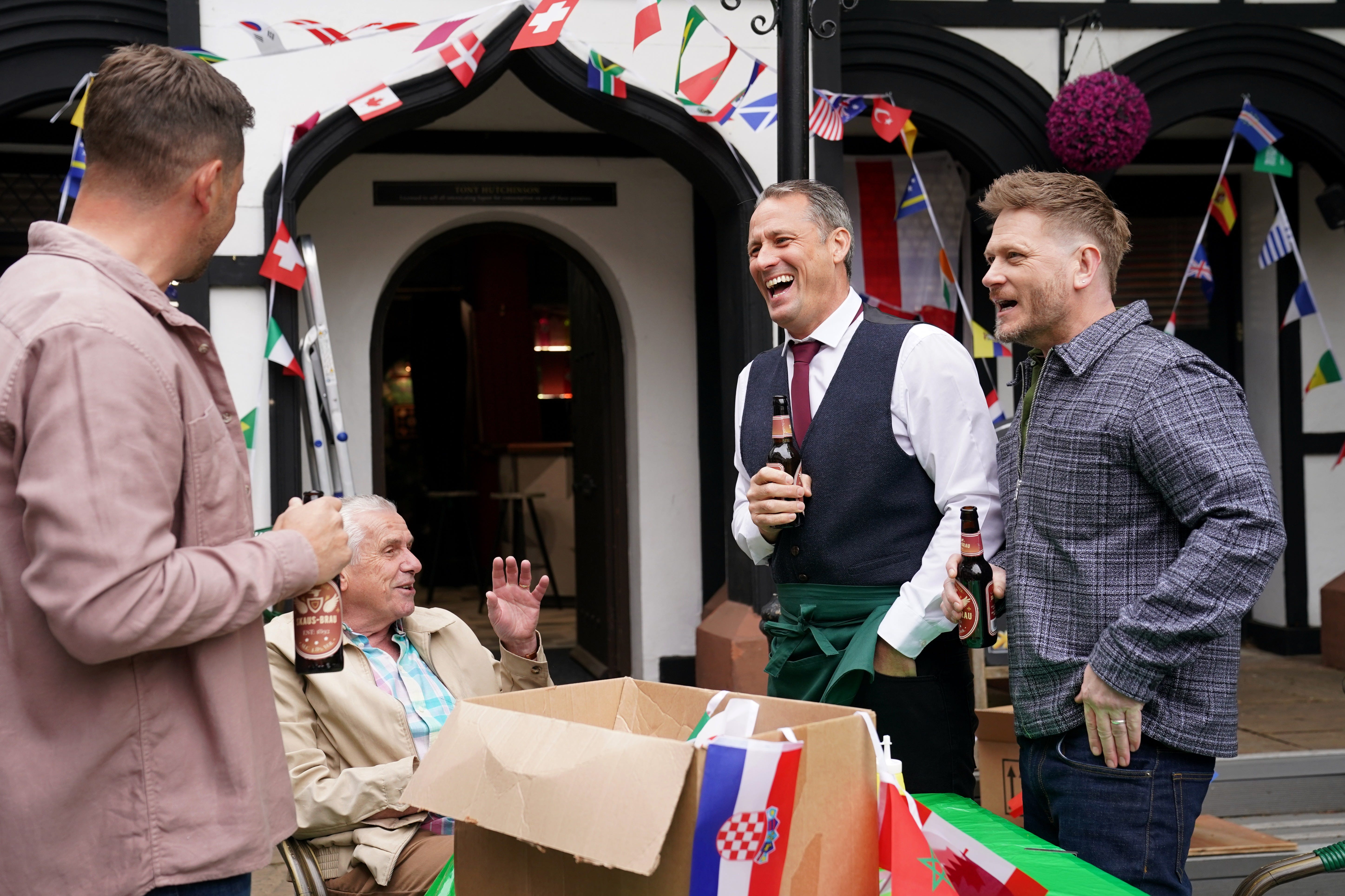 darren osborne, tony hutchinson and jonah keane in hollyoaks