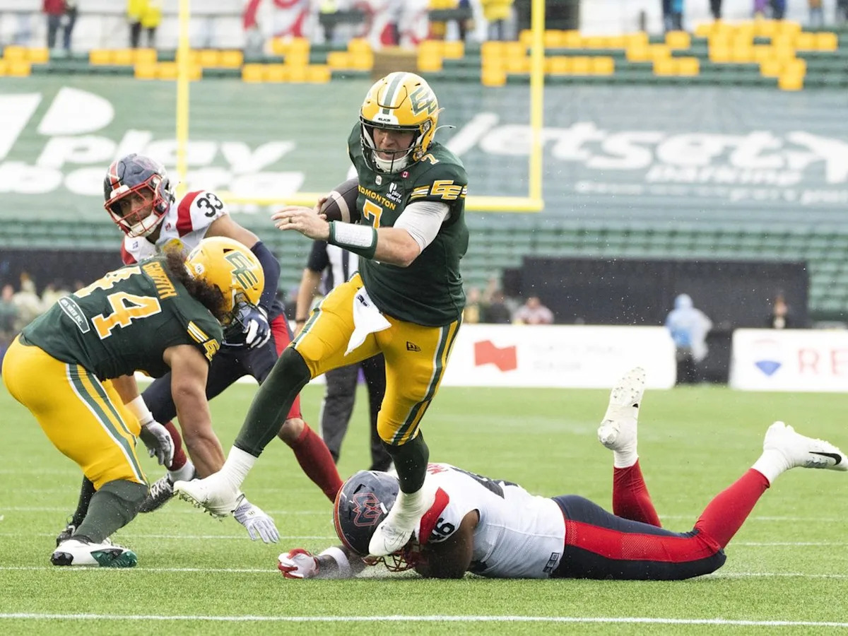 Rankin rolls through Alouettes as Edmonton Elks end Davis' dominance