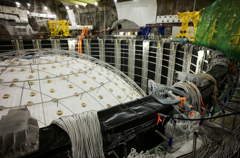 A view of the soon-to-be-completed and sealed central detector at the Jiangmen Underground Neutrino Observatory, during an organised media tour by the Chinese foreign ministry and the Chinese Academy of Science, in Kaiping, Guangdong province October 11, 2024. — Reuters pic