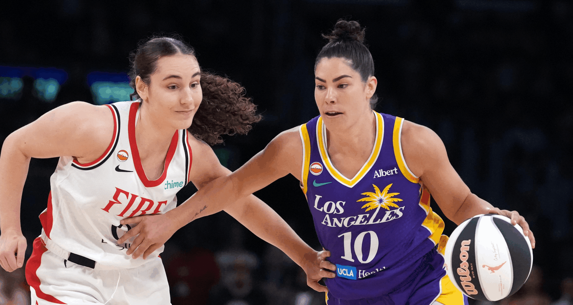 Kelsey Plum of the Los Angeles Sparks WNBA